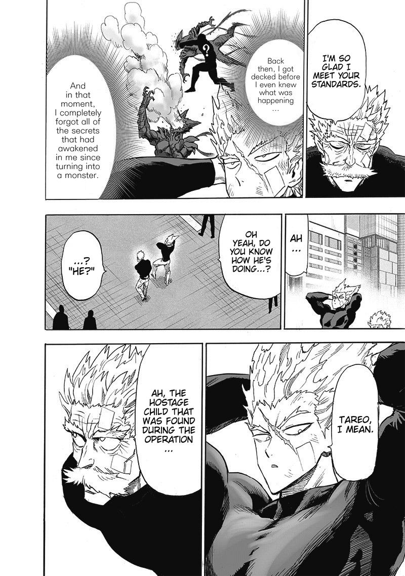 Holy crap, I was reading the chapter again and I just realized that garou  was trying to teleport down into the portal only to see Saitama already  there : r/OnePunchMan