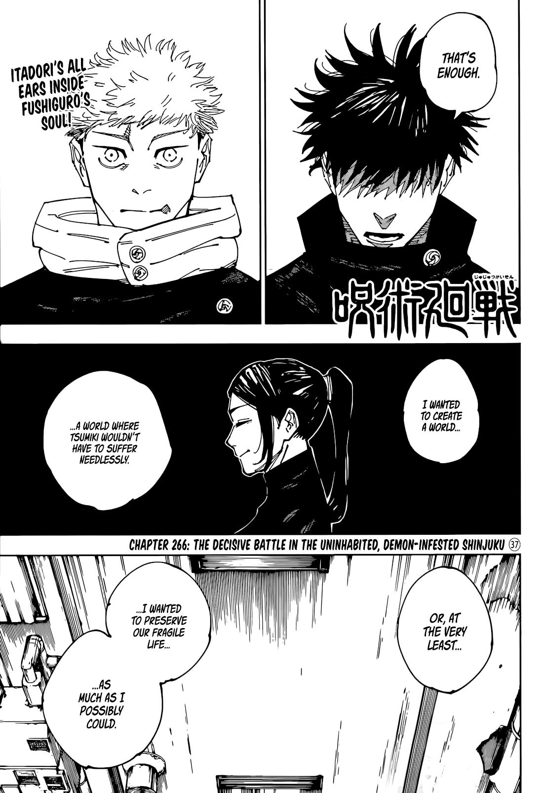 Jujutsu Kaisen Chapter 266