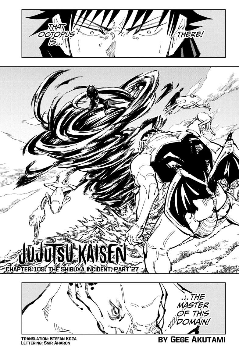 Jujutsu Kaisen, Chapter 109 image 001