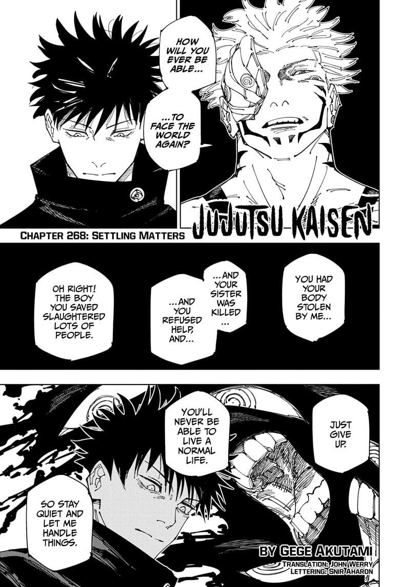 Jujutsu Kaisen Manga Chapter 268 image 01