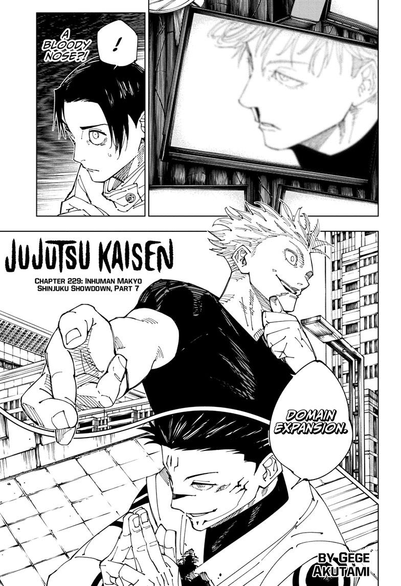Jujutsu Kaisen, Chapter 229 image 01