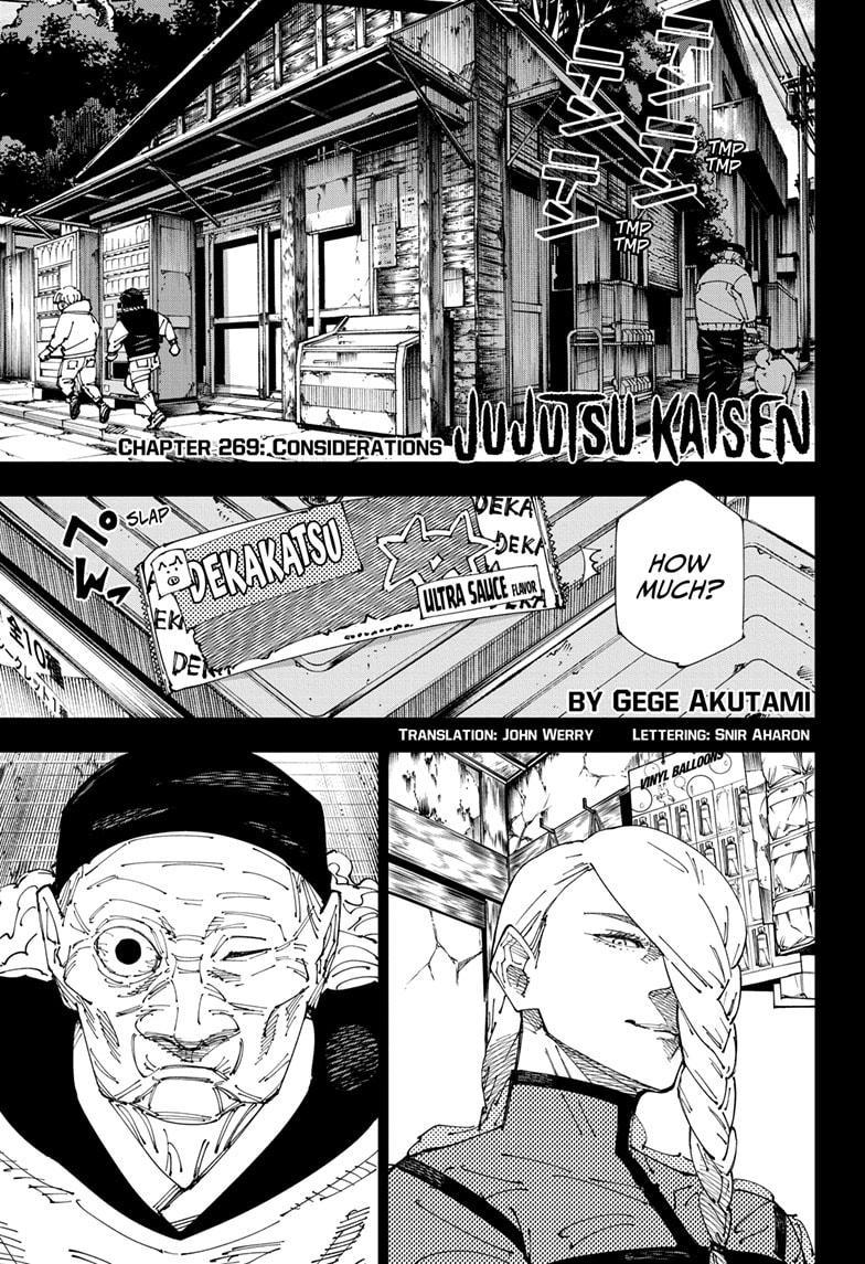 Jujutsu Kaisen Manga Chapter 269 image 01