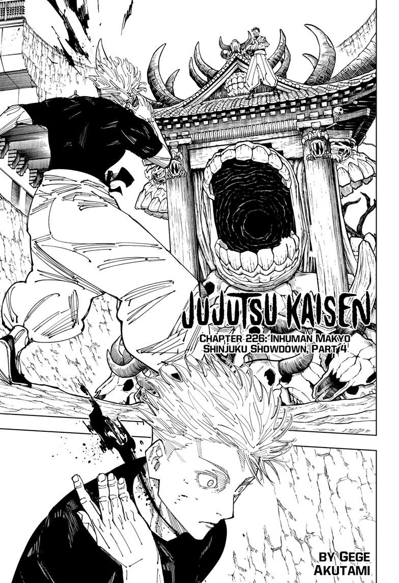 Jujutsu Kaisen, Chapter 226 image 01